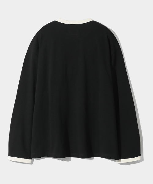 DIMITRI BLACK(ディミトリブラック)の「ASI レイヤリングソリッドロングスリーブリンガーティーシャツ_ブラック(Tシャツ/カットソー・レディース・その他・MEDIUM/LARGE/X-LARGE)」の3枚目の写真