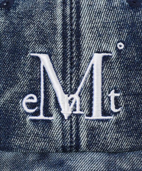 MUCENT（ムセント）の「シグネチャーボールキャップ（ストーンウォッシングデニム）（キャップ・レディース・ブルー系・FREE）」の3枚目の写真