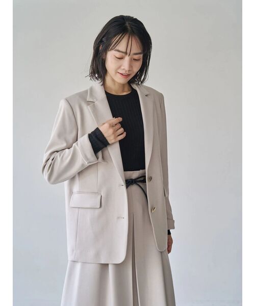 TONAL(トーナル)の「ウォームツイルシングルジャケット(テーラードジャケット・レディース・ベージュ/ブラウン/ネイビー/その他・SMALL/MEDIUM)」の6枚目の写真