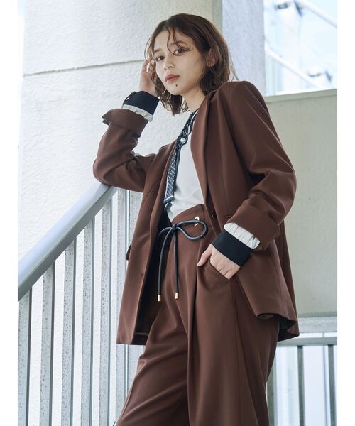 TONAL(トーナル)の「ウォームツイルシングルジャケット(テーラードジャケット・レディース・ベージュ/ブラウン/ネイビー/その他・SMALL/MEDIUM)」の11枚目の写真
