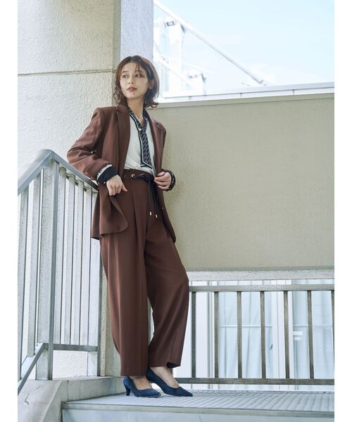 TONAL(トーナル)の「ウォームツイルシングルジャケット(テーラードジャケット・レディース・ベージュ/ブラウン/ネイビー/その他・SMALL/MEDIUM)」の14枚目の写真