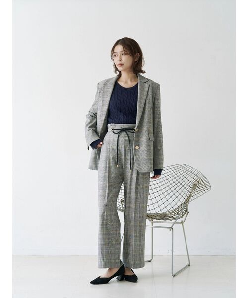 TONAL(トーナル)の「ウォームツイルシングルジャケット(テーラードジャケット・レディース・ベージュ/ブラウン/ネイビー/その他・SMALL/MEDIUM)」の15枚目の写真