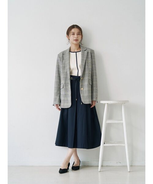 TONAL(トーナル)の「ウォームツイルシングルジャケット(テーラードジャケット・レディース・ベージュ/ブラウン/ネイビー/その他・SMALL/MEDIUM)」の21枚目の写真