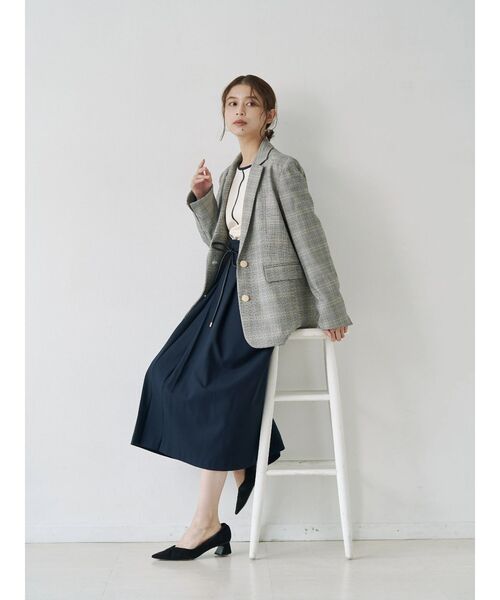 TONAL(トーナル)の「ウォームツイルシングルジャケット(テーラードジャケット・レディース・ベージュ/ブラウン/ネイビー/その他・SMALL/MEDIUM)」の22枚目の写真