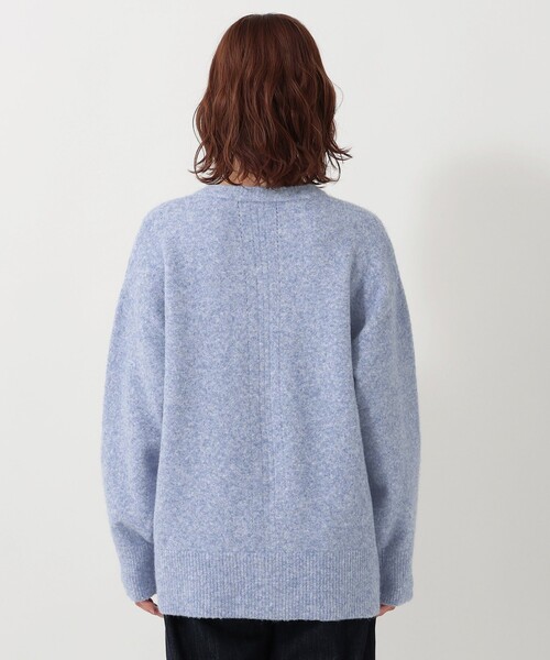 Afternoon Tea（アフタヌーンティー）の「チビVネックカーディガン（カーディガン/ボレロ・レディース・ブルー/グレー/ライトグレー・MEDIUM）」の8枚目の写真