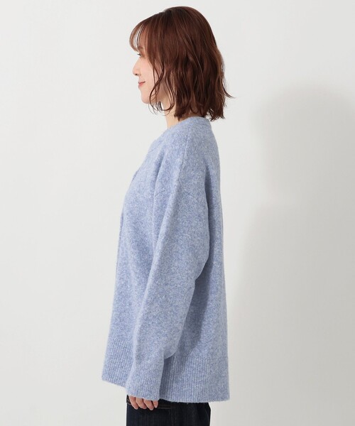 Afternoon Tea（アフタヌーンティー）の「チビVネックカーディガン（カーディガン/ボレロ・レディース・ブルー/グレー/ライトグレー・MEDIUM）」の9枚目の写真