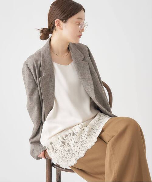 IENA（イエナ）の「《追加2》Satinレース キャミソールワンピース（ワンピース・レディース・アイボリー・FREE）」の7枚目の写真