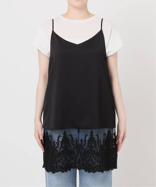 追加2》Satinレース キャミソールワンピース（ワンピース）｜IENA