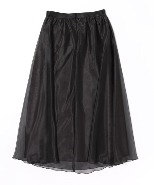 STRAWBERRY-FIELDS（ストロベリーフィールズ）の「パールオーガンザ_（スカート・レディース・ブラック/ブラウン・2）」の3枚目の写真