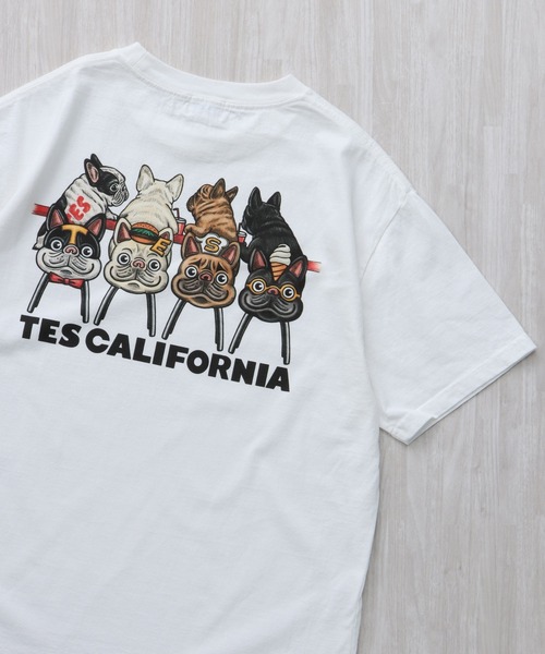 The Endless Summer(エンドレスサマー)の「TES 4BUHI BURGER-TEE/ Tシャツ(Tシャツ/カットソー・メンズ・ホワイト/ピンク/アイボリー/グレー・SMALL/MEDIUM/LARGE/X-LARGE/XX-LARGE)」の2枚目の写真