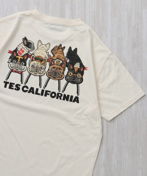 The Endless Summer(エンドレスサマー)の「TES 4BUHI BURGER-TEE/ Tシャツ(Tシャツ/カットソー・メンズ・ホワイト/ピンク/アイボリー/グレー・SMALL/MEDIUM/LARGE/X-LARGE/XX-LARGE)」の3枚目の写真