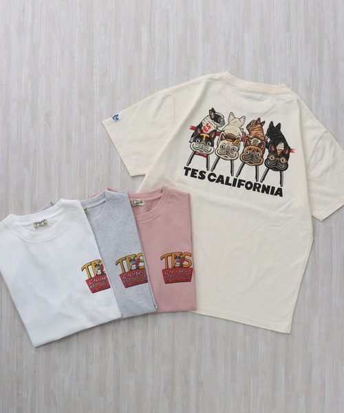 The Endless Summer(エンドレスサマー)の「TES 4BUHI BURGER-TEE/ Tシャツ(Tシャツ/カットソー・メンズ・ホワイト/ピンク/アイボリー/グレー・SMALL/MEDIUM/LARGE/X-LARGE/XX-LARGE)」の7枚目の写真