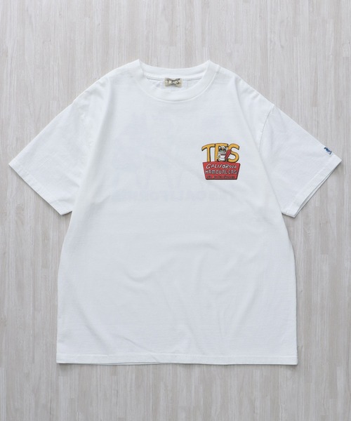 The Endless Summer(エンドレスサマー)の「TES 4BUHI BURGER-TEE/ Tシャツ(Tシャツ/カットソー・メンズ・ホワイト/ピンク/アイボリー/グレー・SMALL/MEDIUM/LARGE/X-LARGE/XX-LARGE)」の8枚目の写真