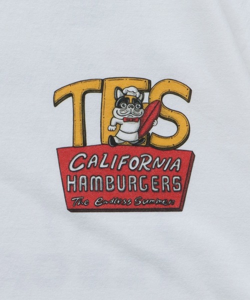 The Endless Summer(エンドレスサマー)の「TES 4BUHI BURGER-TEE/ Tシャツ(Tシャツ/カットソー・メンズ・ホワイト/ピンク/アイボリー/グレー・SMALL/MEDIUM/LARGE/X-LARGE/XX-LARGE)」の9枚目の写真