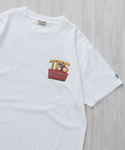 The Endless Summer(エンドレスサマー)の「TES 4BUHI BURGER-TEE/ Tシャツ(Tシャツ/カットソー・メンズ・ホワイト/ピンク/アイボリー/グレー・SMALL/MEDIUM/LARGE/X-LARGE/XX-LARGE)」の10枚目の写真