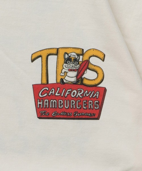 The Endless Summer(エンドレスサマー)の「TES 4BUHI BURGER-TEE/ Tシャツ(Tシャツ/カットソー・メンズ・ホワイト/ピンク/アイボリー/グレー・SMALL/MEDIUM/LARGE/X-LARGE/XX-LARGE)」の14枚目の写真