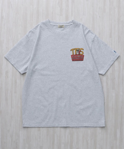 The Endless Summer(エンドレスサマー)の「TES 4BUHI BURGER-TEE/ Tシャツ(Tシャツ/カットソー・メンズ・ホワイト/ピンク/アイボリー/グレー・SMALL/MEDIUM/LARGE/X-LARGE/XX-LARGE)」の18枚目の写真
