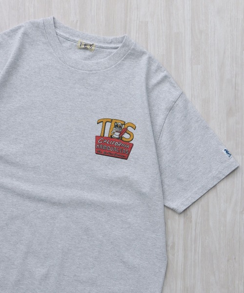 The Endless Summer(エンドレスサマー)の「TES 4BUHI BURGER-TEE/ Tシャツ(Tシャツ/カットソー・メンズ・ホワイト/ピンク/アイボリー/グレー・SMALL/MEDIUM/LARGE/X-LARGE/XX-LARGE)」の20枚目の写真