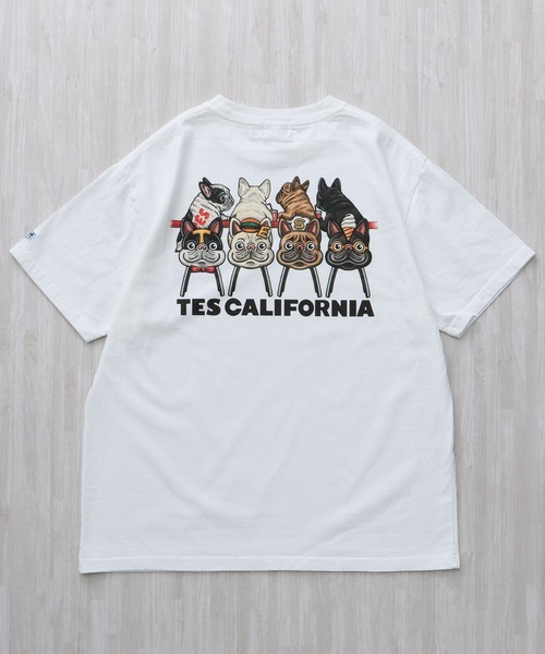 The Endless Summer(エンドレスサマー)の「TES 4BUHI BURGER-TEE/ Tシャツ(Tシャツ/カットソー・メンズ・ホワイト/ピンク/アイボリー/グレー・SMALL/MEDIUM/LARGE/X-LARGE/XX-LARGE)」の11枚目の写真