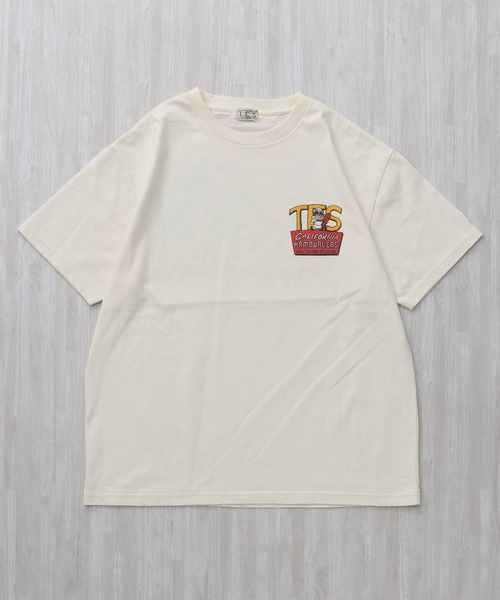 The Endless Summer(エンドレスサマー)の「TES 4BUHI BURGER-TEE/ Tシャツ(Tシャツ/カットソー・メンズ・ホワイト/ピンク/アイボリー/グレー・SMALL/MEDIUM/LARGE/X-LARGE/XX-LARGE)」の13枚目の写真