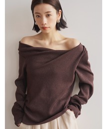 AIC.（エーアイシー）の「マルチウェイドレープラメニットトップス（その他トップス）」