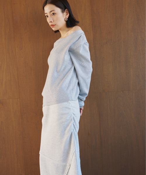 AIC.（エーアイシー）の「マルチウェイドレープラメニットトップス（その他トップス・レディース・ブラウン/グレー・FREE）」の18枚目の写真