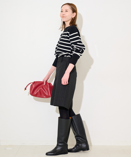 SLOBE IENA（スローブイエナ）の「ジャガードハーフパンツ（その他パンツ・レディース・ブラック・38/36）」の16枚目の写真