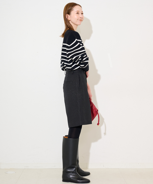 SLOBE IENA（スローブイエナ）の「ジャガードハーフパンツ（その他パンツ・レディース・ブラック・38/36）」の17枚目の写真