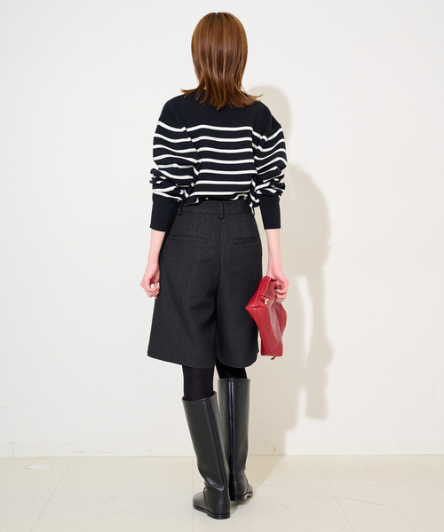 SLOBE IENA（スローブイエナ）の「ジャガードハーフパンツ（その他パンツ・レディース・ブラック・38/36）」の14枚目の写真