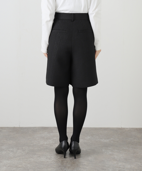 SLOBE IENA（スローブイエナ）の「ジャガードハーフパンツ（その他パンツ・レディース・ブラック・38/36）」の3枚目の写真