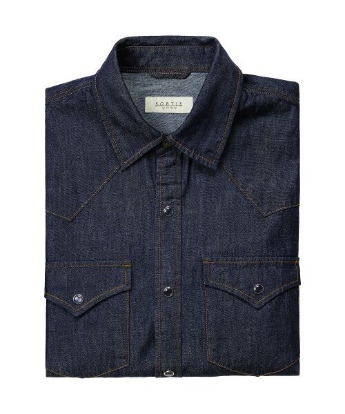 sortie(ソルティ)の「035 Denim Western Shirts (Blue)(シャツ/ブラウス・メンズ・その他・X-LARGE/MEDIUM/LARGE)」の4枚目の写真