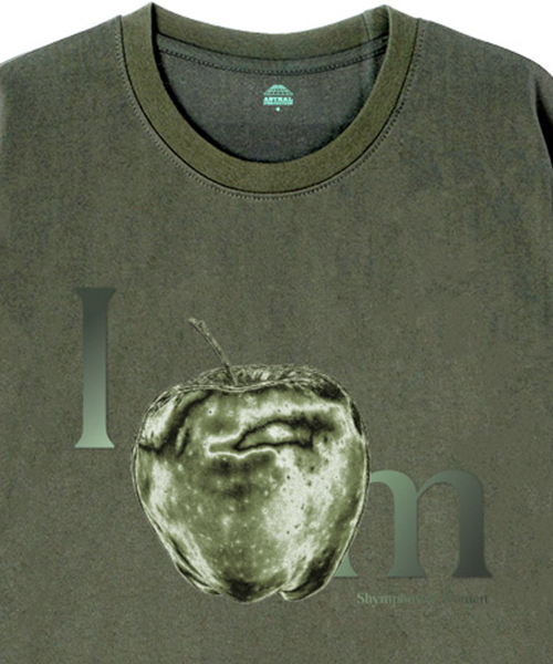 ASTRAL PROJECTION（アストラルプロジェクション）の「[オーバーサイズ]アップル13番手綿ラウンドネック半袖Tシャツ_カーキ（Tシャツ/カットソー・メンズ・その他・MEDIUM/X-LARGE/XX-LARGE/LARGE）」の3枚目の写真