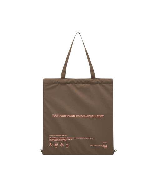 mur（ミュール）の「[2way]Lover recycle ecobag (9color)（エコバッグ/サブバッグ・レディース・グリーン/ライトグリーン/ブラウン/ダークブラウン/ブラック/スカイブルー/ライトグレー/ワインレッド/Cream・FREE）」の4枚目の写真