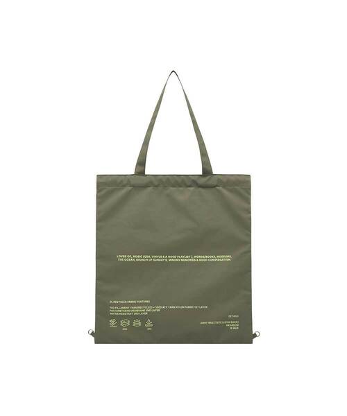 mur（ミュール）の「[2way]Lover recycle ecobag (9color)（エコバッグ/サブバッグ・レディース・グリーン/ライトグリーン/ブラウン/ダークブラウン/ブラック/スカイブルー/ライトグレー/ワインレッド/Cream・FREE）」の5枚目の写真