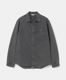 denim pocket shirt 7oz grey