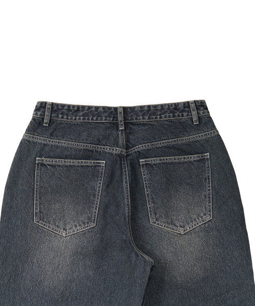 EXCONTAINER(エックスコンテナ)の「ディープウォッシュワイドデニムパンツ(RUSTY BLUE)(デニムパンツ・メンズ・その他・SMALL/MEDIUM/LARGE/X-LARGE)」の7枚目の写真