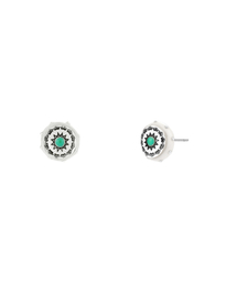 totem round earrings-ivory
