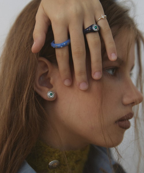 NFF（エヌエフエフ）の「totem round earrings-ivory（ピアス（両耳用）・レディース・その他・FREE）」の3枚目の写真