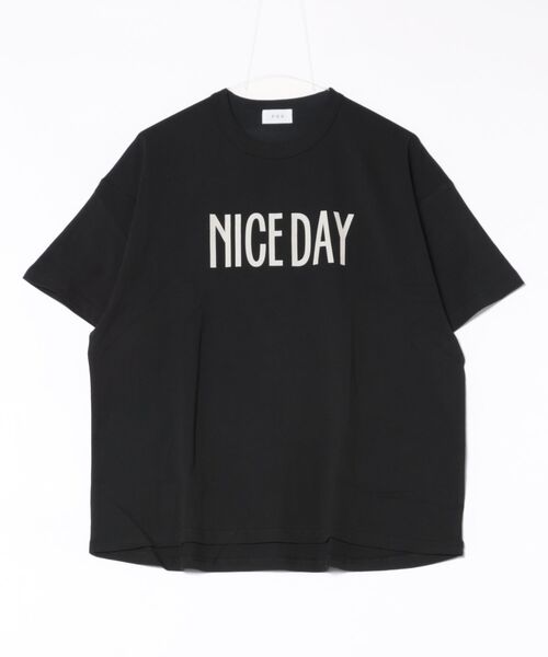 FOV(フォブ)の「フォブ NICE DAY Tシャツ(Tシャツ/カットソー・レディース・ブラック/チャコールグレー/ホワイト・F)」の2枚目の写真