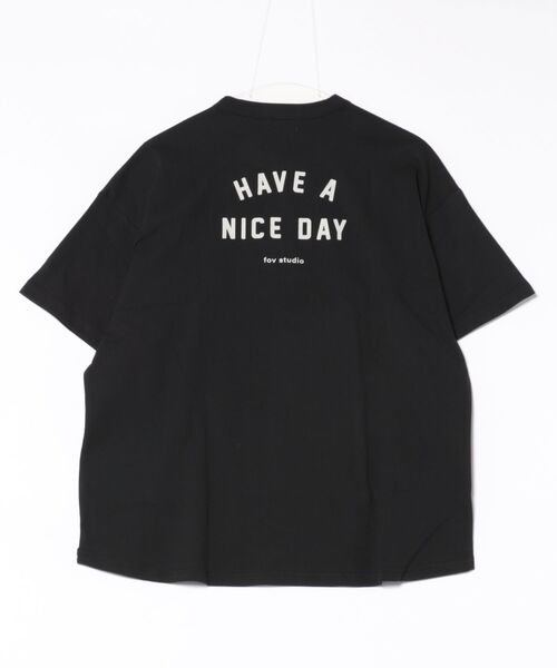 FOV(フォブ)の「フォブ NICE DAY Tシャツ(Tシャツ/カットソー・レディース・ブラック/チャコールグレー/ホワイト・F)」の4枚目の写真