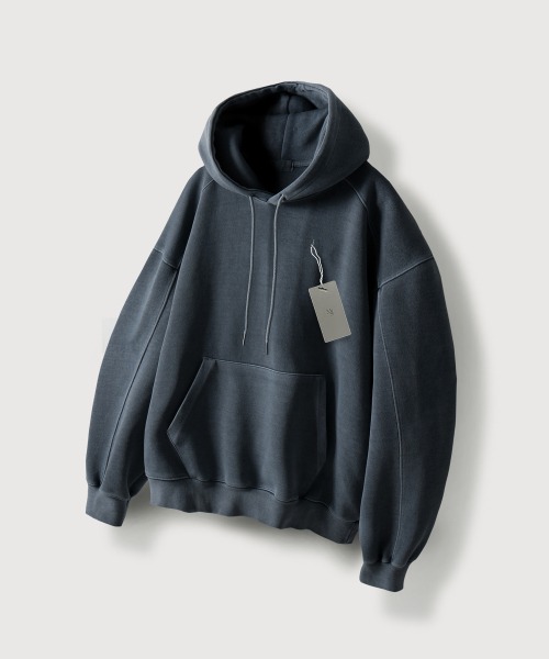 MOOD INSIDE(ムードインサイド)の「ピグメントヘビースウェットフードパーカー_Navy(パーカー・メンズ・その他・MEDIUM/LARGE/X-LARGE)」の1枚目の写真