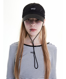 WHOLE PAPER（ホールペーパー）の「ナイロンストリングボールキャップ（ブラック）（キャップ）」