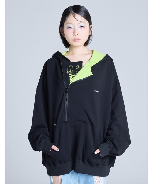 Little sunny bite(リトルサニーバイト)の「《Little Sunny Bite》pockets hoodie(パーカー・レディース・グリーン/ピンク/ブラック・SMALL/MEDIUM)」の21枚目の写真