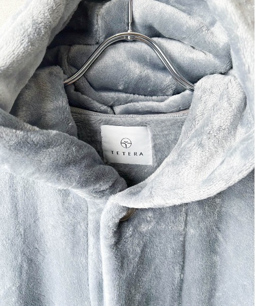 TETERA（テテラ）の「【RS】【TETERA/テテラ】 SAUNA FUR ROBE / サウナ ファー ローブ（ガウン/バスローブ・メンズ・ネイビー/グレー/ライトベージュ・FREE）」の5枚目の写真