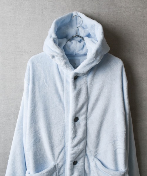 TETERA（テテラ）の「【RS】【TETERA/テテラ】 SAUNA FUR ROBE / サウナ ファー ローブ（ガウン/バスローブ・メンズ・ネイビー/グレー/ライトベージュ・FREE）」の8枚目の写真