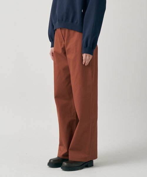 MOTT(モット)の「コットンラウンドステッチパンツ - Brick(その他パンツ・レディース・その他・MEDIUM/SMALL)」の2枚目の写真