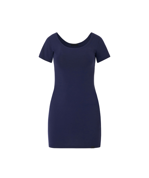 A.R.U(エイアールユー)の「U NECK MINI DRESS(ワンピース・レディース・ホワイト/ブラック/ネイビー/レッド/オレンジ/Beige・SMALL/MEDIUM)」の1枚目の写真