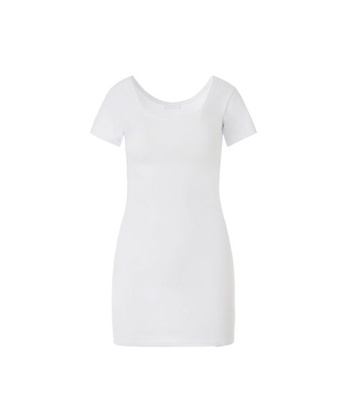 A.R.U(エイアールユー)の「U NECK MINI DRESS(ワンピース・レディース・ホワイト/ブラック/ネイビー/レッド/オレンジ/Beige・SMALL/MEDIUM)」の2枚目の写真