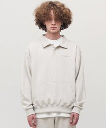 replaycontainer（リプレイコンテナ）の「RC polo collar mtm (oatmeal)（ポロシャツ）」