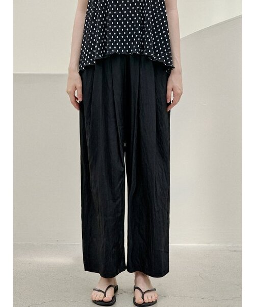 AVANT-G(アバン)の「Summer Wide Banding Pants - BLACK(その他パンツ・レディース・その他・FREE)」の2枚目の写真